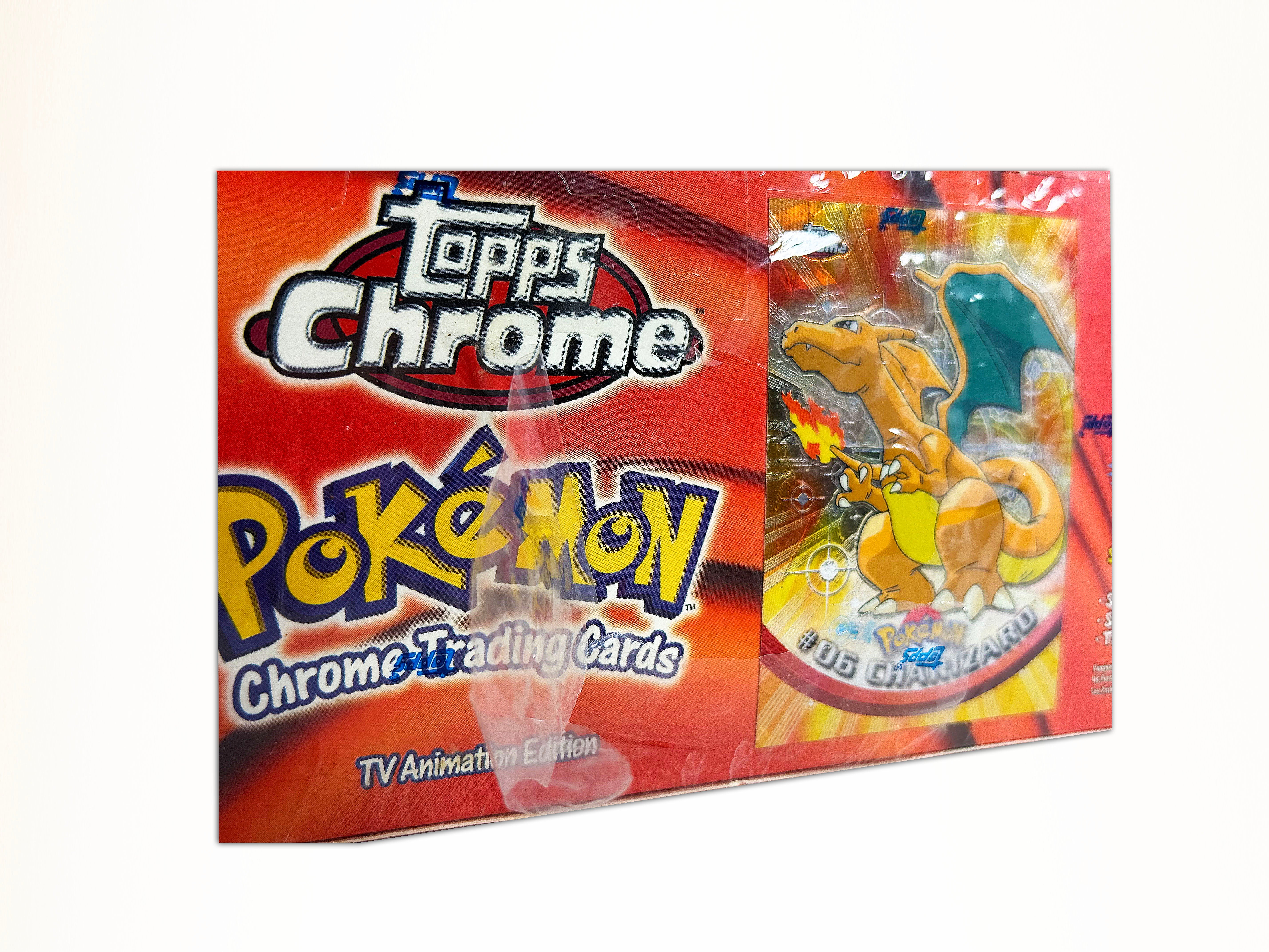 Topps Chrome Series 1 Booster Box Rare Charizard Topper (Shrink Wrap Tear) - Image 3